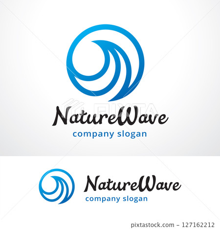 Wave Logo Template Design Vector, Emblem, Design Concept, Creative Symbol, Icon 127162212