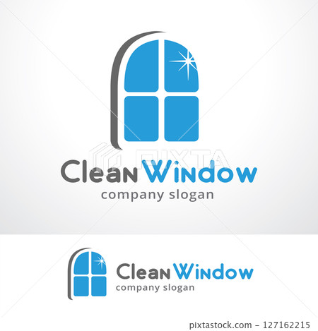 Window Logo Template Design Vector, Emblem, Design Concept, Creative Symbol, Icon 127162215