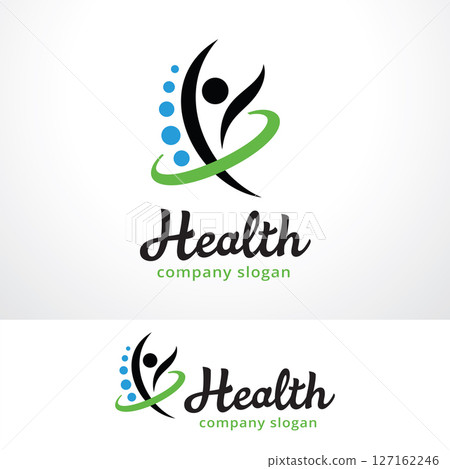 Health People Logo Template Design Vector, Emblem, Design Concept, Creative Symbol, Icon 127162246