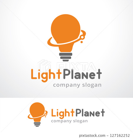 Light Planet Logo Template Design Vector, Emblem, Design Concept, Creative Symbol, Icon 127162252