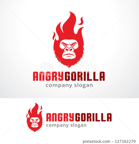 Angry Gorilla Logo Template Design Vector, Emblem, Design Concept, Creative Symbol, Icon Angry Gorilla Logo Template Design Vector, Emblem, Design Concept, Creative Symbol, Icon 127162270