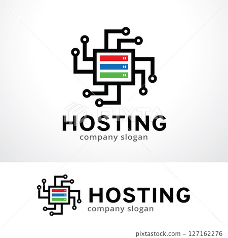 Hosting Logo Template Design Vector, Emblem, Design Concept, Creative Symbol, Icon Hosting Logo Template Design Vector, Emblem, Design Concept, Creative Symbol, Icon 127162276