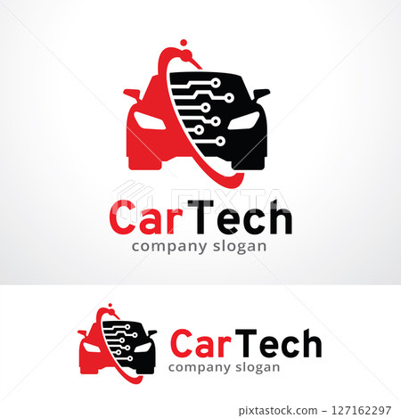 Car Technology Logo Template Design Vector, Emblem, Design Concept, Creative Symbol, Icon 127162297