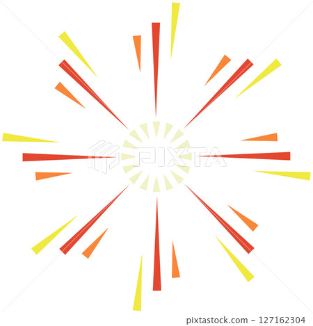 簡單的煙花插畫 簡單的煙花插畫 127162304