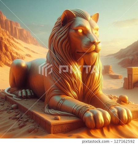 獅身人面像的插圖 127162592