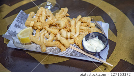 Fried Squid, Spain Fried Squid, Spain 127163372