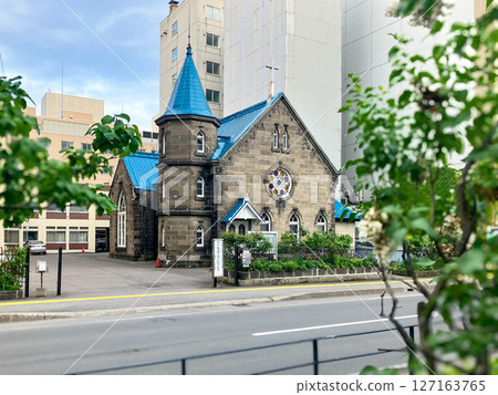日本聯合基督教會札幌教堂,斜對著街道,札幌市中央區,春季 日本聯合基督教會札幌教堂,斜對著街道,札幌市中央區,春季 127163765