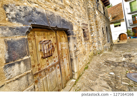 Street Scene, Anso, Jacetania, Spain Street Scene, Anso, Jacetania, Spain 127164166