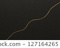 Gold curves flowing on jet black | Japanese modern background 127164265