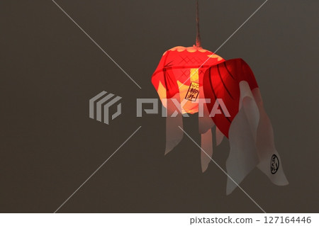 Gently lit goldfish lanterns, a traditional craft from Yanai City 127164446