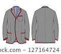 SB3B Single-breasted, three-button, color 127164724