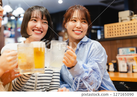 A young woman toast 127165090