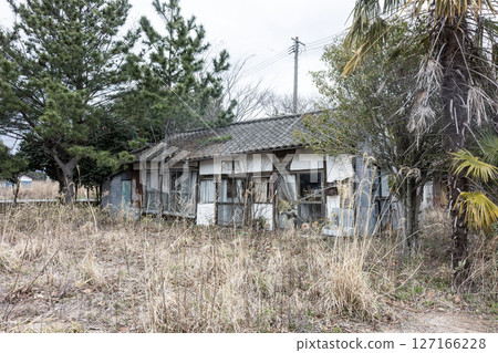 福島核災造成的房屋和房屋廢墟 福島核災造成的房屋和房屋廢墟 127166228