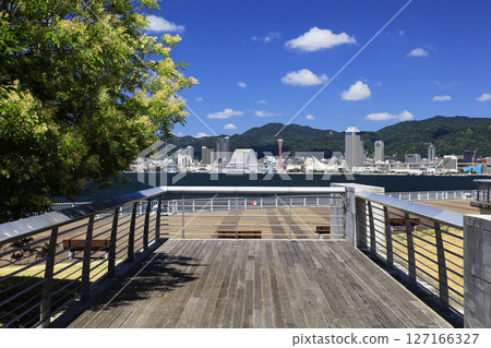 Park where the sea can be seen Park where the sea can be seen 127166327