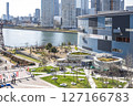 陽光明媚的日子裡的豐洲城市景觀 127166783
