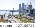 陽光明媚的日子裡的豐洲城市景觀 127166784