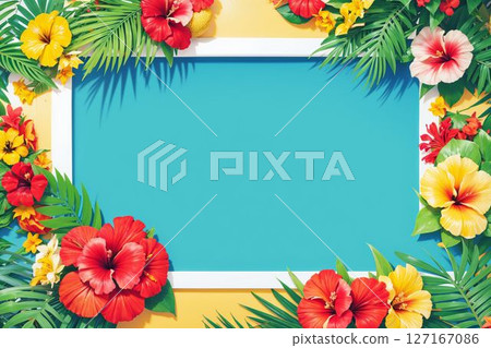 Bright background for summer festival and resort announcements 127167086