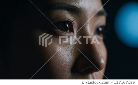 女人臉部特寫（人工智慧生成的圖像） 127167189