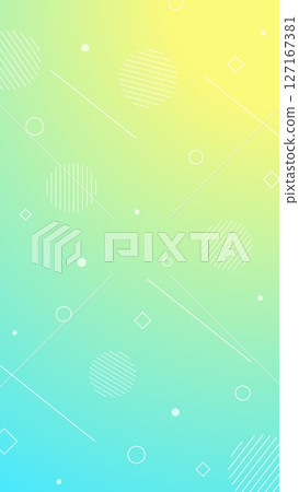 藍色和黃色漸層孟菲斯背景 藍色和黃色漸層孟菲斯背景 127167381