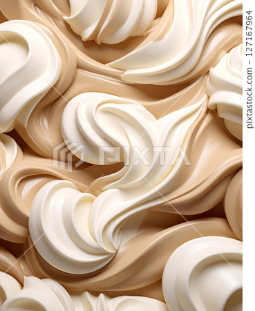 融化的冰淇淋表面紋理 融化的冰淇淋表面紋理 127167964