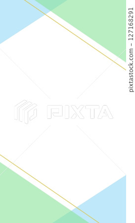 Green and gold frame 127168291