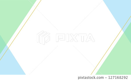 Green and gold frame 127168292
