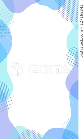 Blue Memphis Frame 127168843
