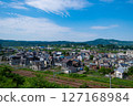 A residential area with a clear blue sky (Kawaguchi, Nagaoka City, Niigata Prefecture) 127168984
