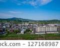 A residential area with a clear blue sky (Kawaguchi, Nagaoka City, Niigata Prefecture) 127168987