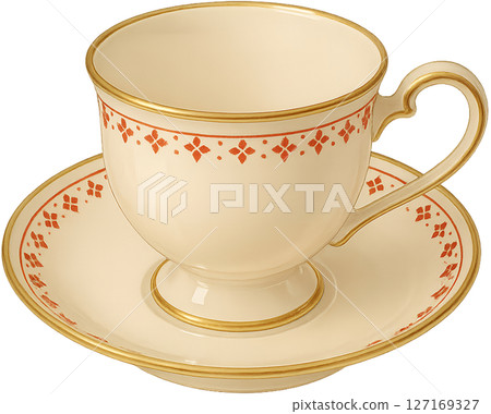 茶杯套裝插圖圖像 茶杯套裝插圖圖像 127169327