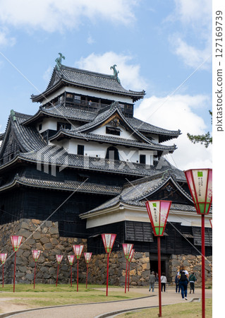 島根縣國寶松江城天守櫻花節 127169739