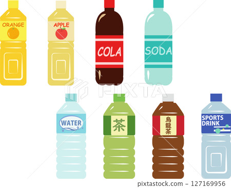 Large plastic bottle drink set Large plastic bottle drink set 127169956