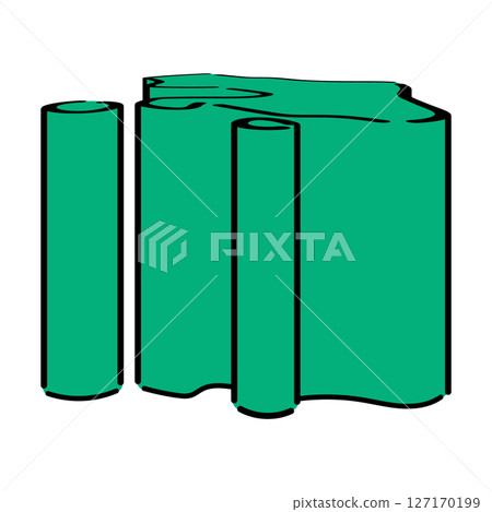 手寫阿塞拜疆哈薩克斯坦向量等距插圖 127170199