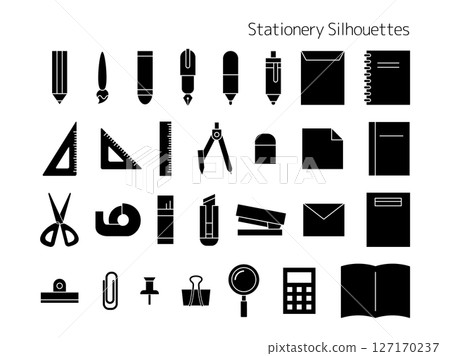 Stationery_Silhouette icon 127170237