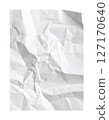 Crumpled and Partially Flattened White Paper 127170640
