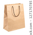 Brown Kraft Paper Shopping Bag 127170785