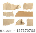 Assorted Ripped Kraft Paper Pieces 127170788