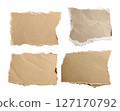 Assorted Torn Brown Cardboard Pieces 127170792