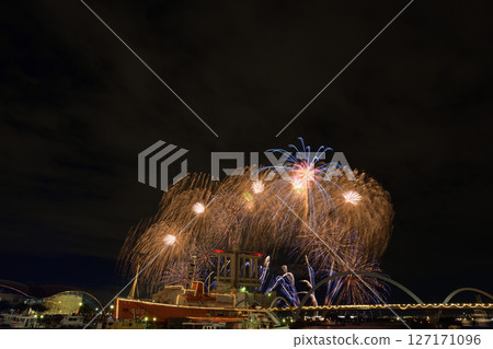 Fireworks and music performed together <ISOGAI Fireworks Theater, Nagoya Port> Fireworks and music performed together <ISOGAI Fireworks Theater, Nagoya Port> 127171096
