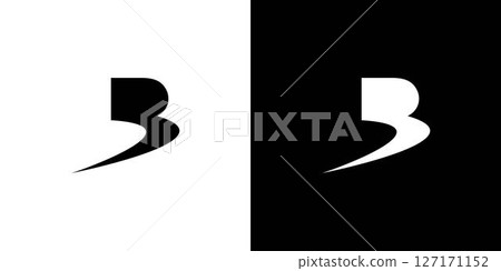 Simple and modern letter B initials logo design 127171152
