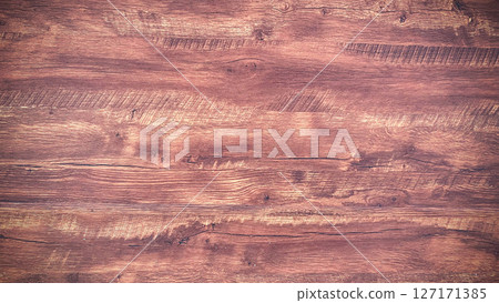 Top view of vintage brown wooden texture with natural wood grain and knots. Perfect as background for food photography, product display, websites, and design projects Top view of vintage brown wooden texture with natural wood grain and knots. Perfect as background for food photography, product display, websites, and design projects 127171385