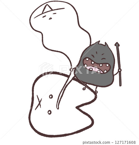 Illustration of a damaged tooth Illustration of a damaged tooth 127171608