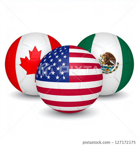 Soccer: America, Canada, Mexico, three countries images 127172175
