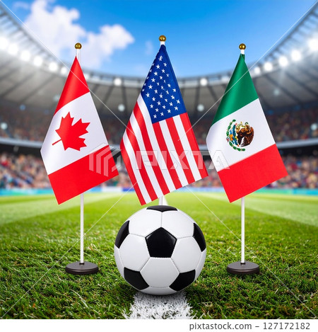 Soccer: America, Canada, Mexico, three countries images 127172182
