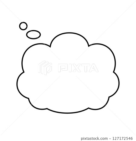 Simple speech bubble illustration - Fluffy Simple speech bubble illustration - Fluffy 127172546