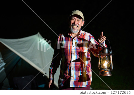 Solo camping for seniors Solo camping for seniors 127172655