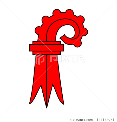 Flag of Canton of Basel Country Basel Landschaft Bale Campagne Switzerland 127172971