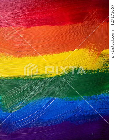 Background image painted with rainbow brush strokes 127173657