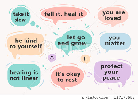 Mental health & self-care speech bubble_01 127173695