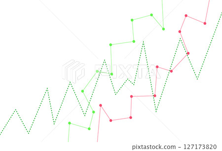 Stock market illustration on isolated background, flat vector illustration Stock market illustration on isolated background, flat vector illustration 127173820